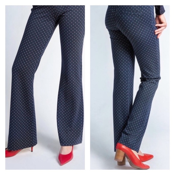 Betabrand‎ Dress Pant Yoga Pants in Binary Blue Size MP - Picture 1 of 8